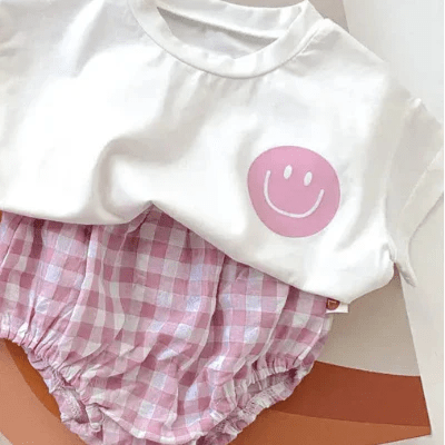 Ensemble Bebe - CarréDouceur™ - Rose - Vitrine Bébé